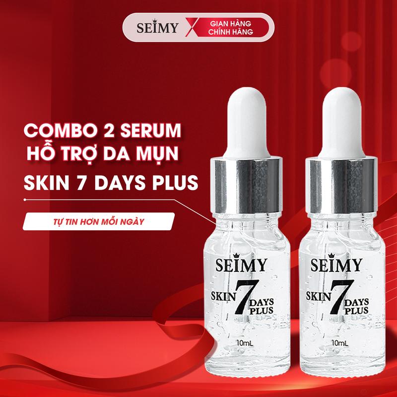 Combo 2 Chai Serum Seimy - Skin 7 Days Plus 10ml Hỗ Trợ Mụn Thâm
