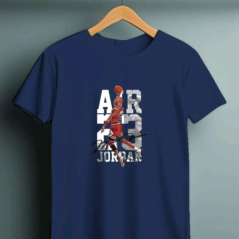 Kaos Cowok Lengan Pendek - Print Sablon DTF - GAMBAR AIR JORDANE - Oblong pria - Kaos Distro - Tshirt - Baju Atasan Digital Lembut Nyaman 5