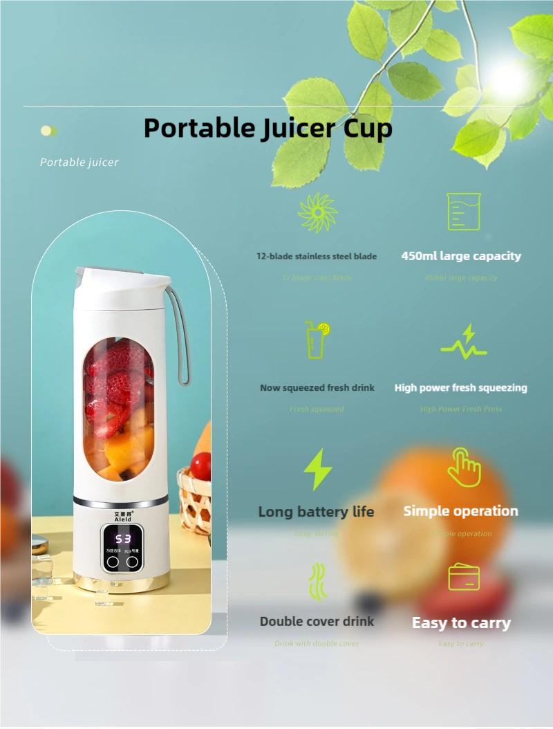Product Introduction of 【SG Local】Portable Juicer Blender USB Rechargeable 450ml - BPA-Free Ice Crusher for Shakes/Smoothies 12