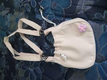 Product Review of Villya Slingbag & Shoulder bag/ Tas Mini Serut Tas Kanvas Canvas Tas Bahu Tas Selempang Wanita from M**🩵 0