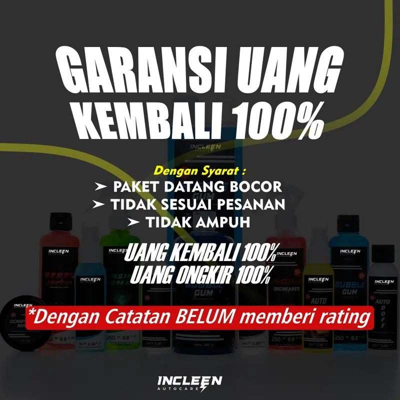 Terlaris No. 1 | PAKET EKSKLUSIF CUCI LENGKAP PENGKILAP PEMBERSIH PERAWATAN KENDARAAN 4 BOTOL by INCLEEN AUTO CARE 3