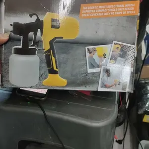 REAIM Re800ML Electric Spray Gun 450Watt, Mesin Cat Semprot Elektrik, Alat Semprotan Cat Listrik untuk Penggunaan Rumah Tangga Kecil, Atomisasi Tinggi, Tidak Bisa Digunakan untuk Minyak, Semprotan Cat Ryu yang Efisien dan Praktis