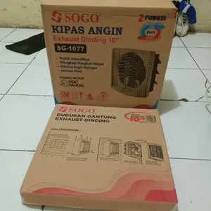 Exhaust Fan Dinding SOGO + Dudukan Gantungan installasi Tanpa merusak tembok