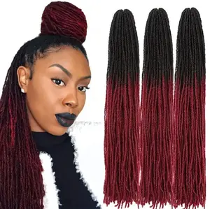 Realistic Rambut Sambung Gimbal Burgundy Rambut Sulam Rambut Anyam Rambut Gimbal Rambut Sambung Gimbal Braid Rambut Reggae