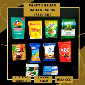 Magnet Kulkas Gantungan Kunci Paket Bahan Dapur Isi 10 Biji