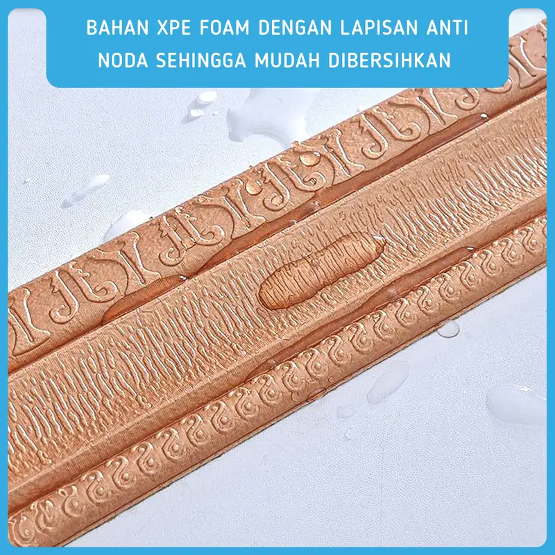 PVC LIST 8 CM 5MM | 8CM X 230CM | ANTI NODA DAN ANTI LUNTUR | STIKER WALLPEPER DINDING VINY LIST 2