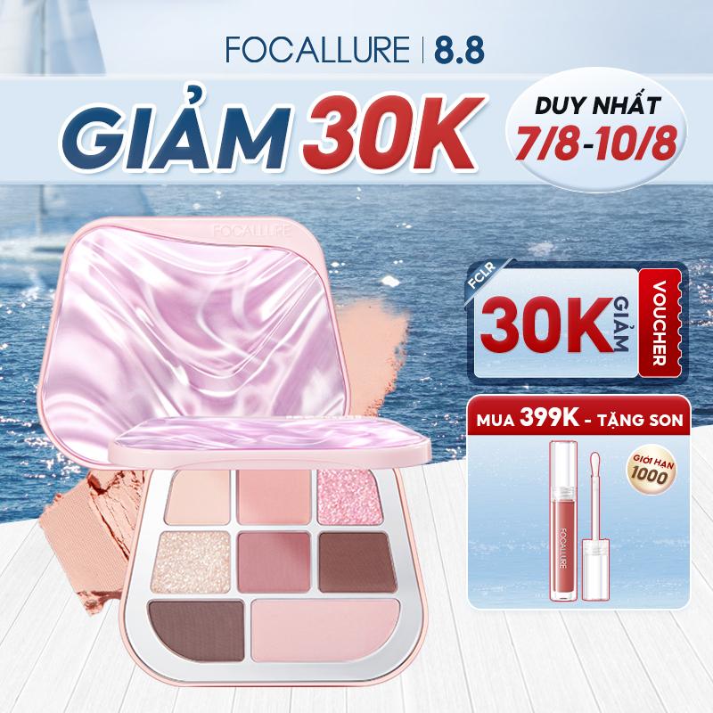 Bảng Phấn Mắt, FOCALLURE, Sắc Tố Cao, Dễ Pha Trộn, Lâu Trôi, Không Dính, Dưỡng Ẩm, Không Kem