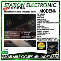 Gambar Modena BH 1935 BDBK Built-in Hob Kompor Tanam 3 Tungku Mix Kuningan 90 Cm dari Station Electronic Kota Administrasi Jakarta Utara 2 Tokopedia