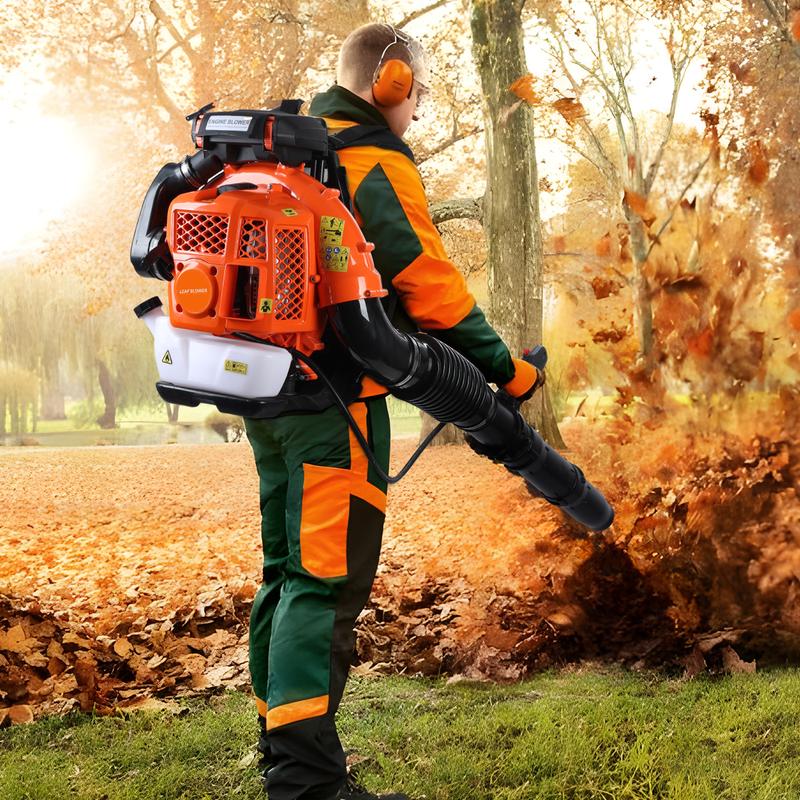 EB850EZ Gas Backpack Leaf Blower - 80cc, 900 CFM, 3.5KW High-Powered Engine, 92.2m/s Wind Speed, for Lawn & Yard Cleanup 2