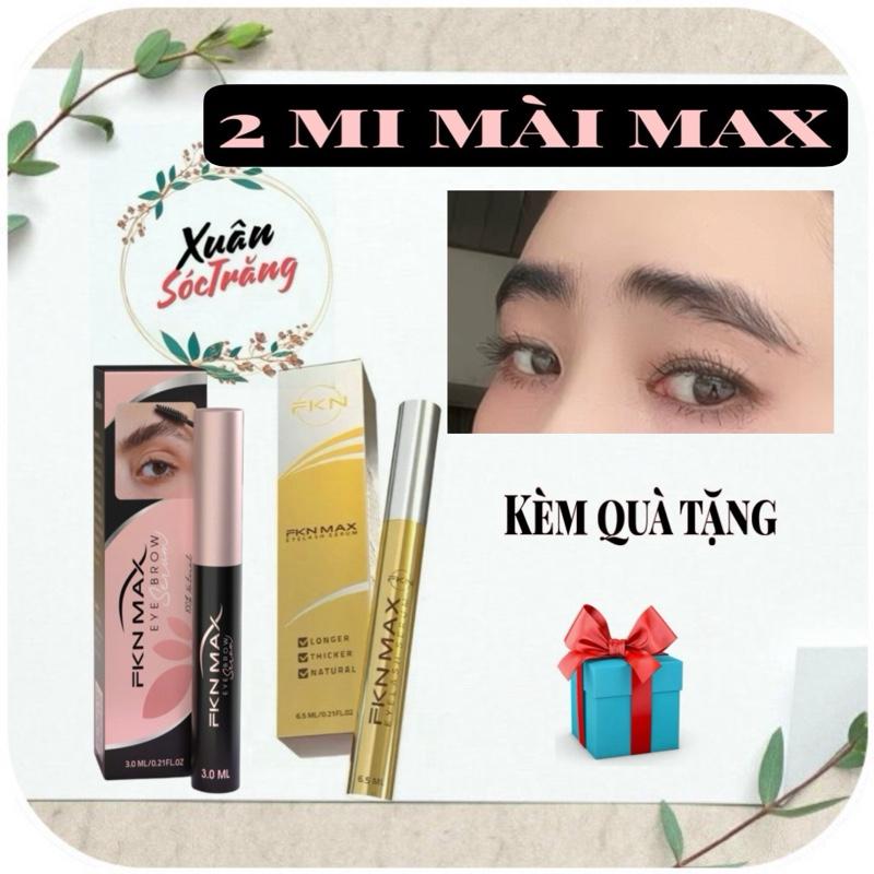 2 cây 1cây Dưỡng Mày FKN Max 3ml và 1cây Dưỡng Mi FKN Max 6.5ml PHIÊN BẢN CẢI TIẾN hạn chế thâm rút ngắn thời gian đẹp mi mày
