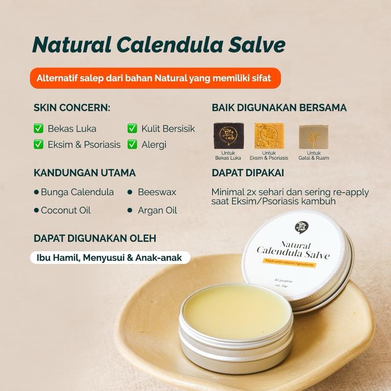 Biotalk natural calendula salve - salep untuk menjaga eksim psoriasi sensitif gatal gatal Memudarkan 1