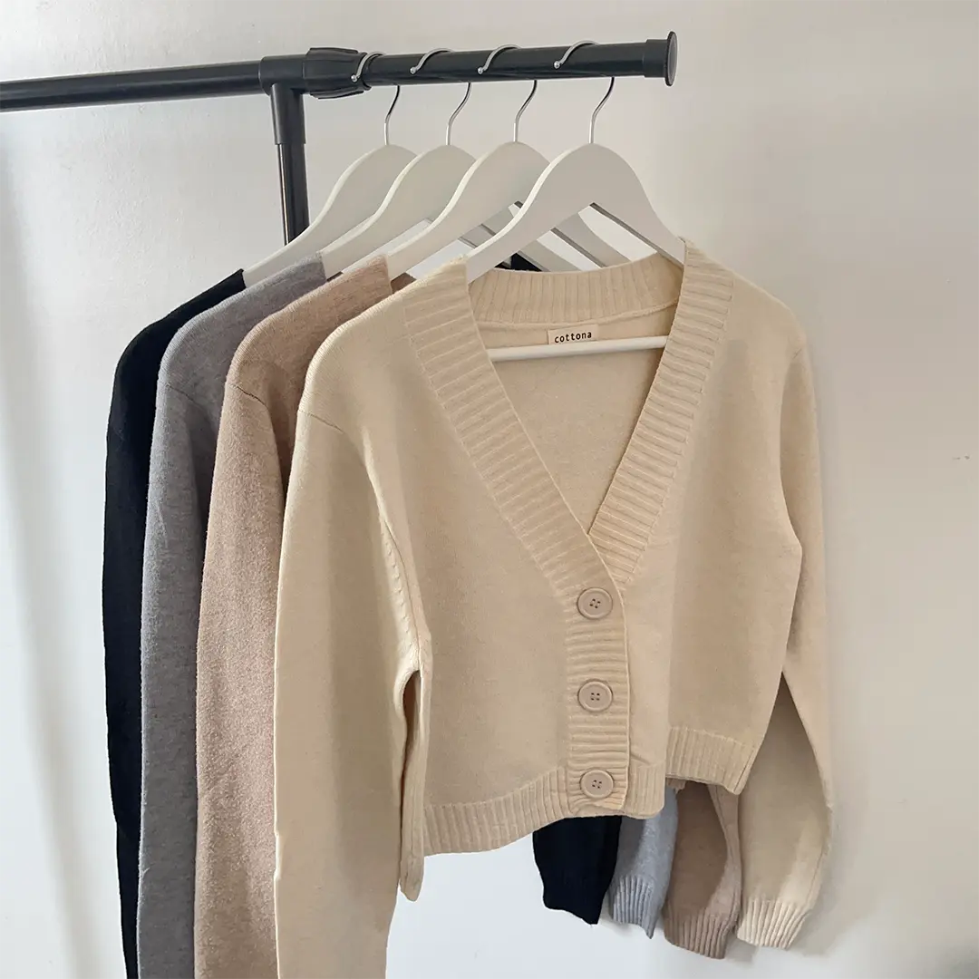 Cottona - Faye Knit Cardigan - Knit Outer