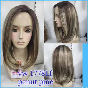Wig Lace Front Rambut Palsu Dewasa Pendek 35 CM Lurus VW 1778 LF Bahan Fiber Model Lurus Panjang 35 Cm Bisa Cuci & Catok Include Hairnet