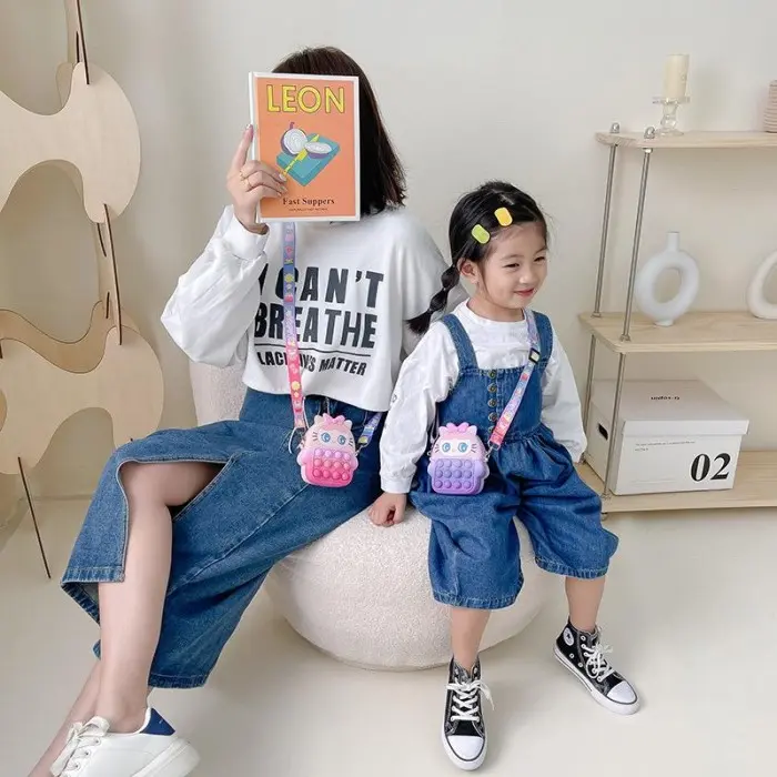 terbatas Tas pop it anak kuda pony/ Tas selempang anak fashion motif Ponny Doll ASLI 4