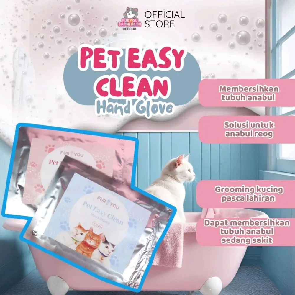 Furyou Spa Gloves Sarung Tangan Tisu Grooming Anabul