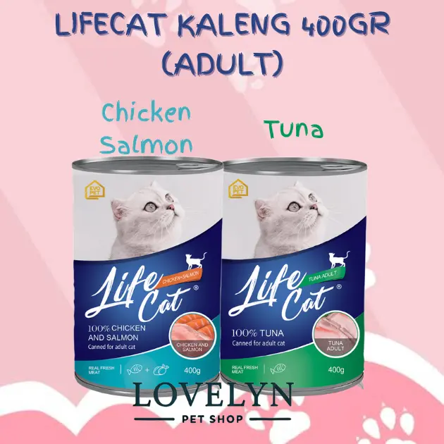 Makanan Kucing Basah LIFE CAT KALENG / Cat Wet Food 400gr Adult / Dewasa / Kitten