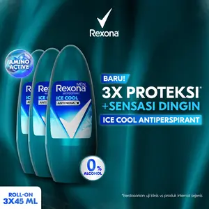 Rexona Men Anti-Perspirant Deodorant Roll On Ice Cool 45Ml Isi 3