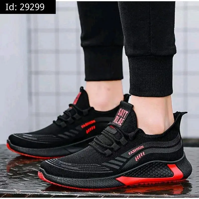 NEW ARRIVAL sepatu sneakers kasual jogging pria kerja ngantor olah raga sekolah ngampus gym fitnes kuliah jalan harian hits viral Running Outdoor Olahraga  Casual Shoes Hitam yz