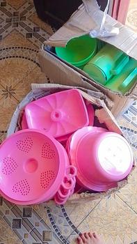 Product Review of Party Set /Piring Plastik Set 28pcs/ Piring 6pcs Mangkok 6pcs Basi Segi 4pcs from N**a 0