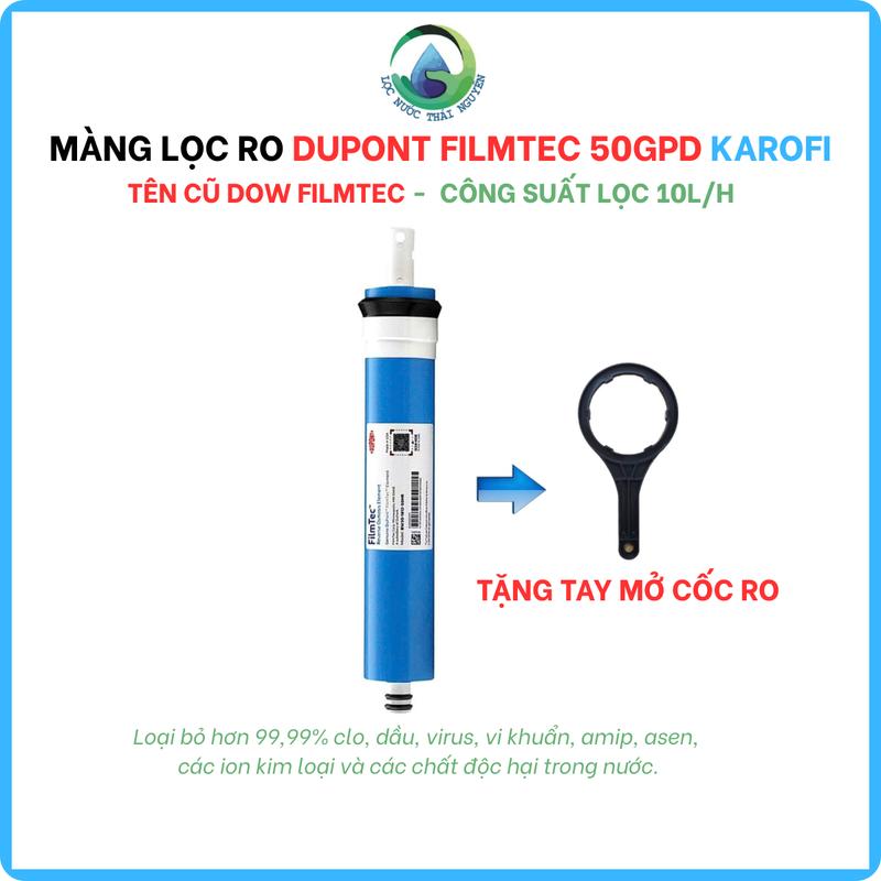 Màng Lọc R.O Dupont Filmtec 50GPD (Tên Cũ Dow FilmTec), Lõi Lọc Nước Số 4, Nhập Khẩu U.S.A, Tặng Tay Mở Cốc RO