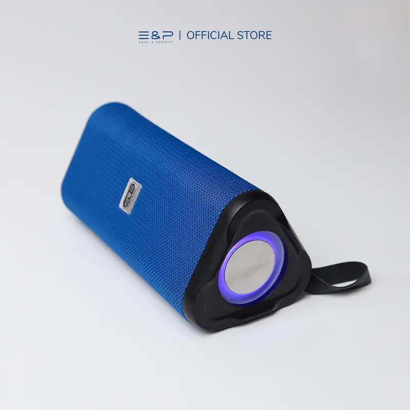 Easy & Perfect E2 | Bluetooth Speaker Portable with Passive Radiators | Splashproof Speaker with RGB Ring Lights | 10 Watt Speaker Power with 6 Hours Play Time 1