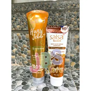 [FREE CERMIN] SALSA Paket Body Care Brightening Booster - Body Serum B.L.E.A.C.H + Hans Jebb Peeling Gel - Pencerah All in One Perontok daki dan ketiak hitam