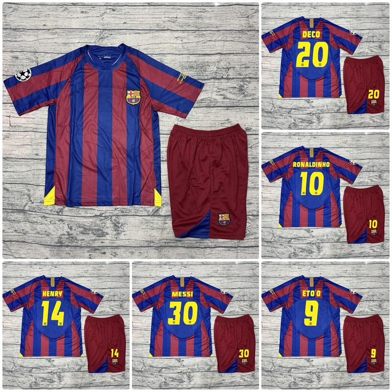  Bộ Quần Áo Bóng Đá Barcelona Bản Retro 2006 - Vải Gai Thái Cao Cấp - Top Sport 