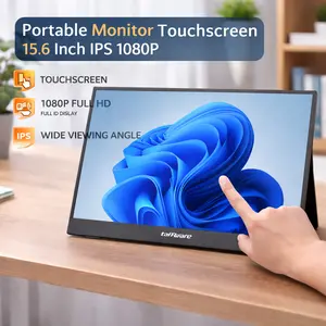 Portable Monitor Touchscreen 15.6 Inch 15.6Inch IPS HD 1080P 60Hz Hitam SJD1680 Taffware