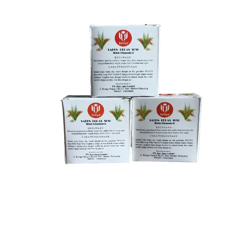 Sabun Beras Susu Boliya Per 3 Pcs 2