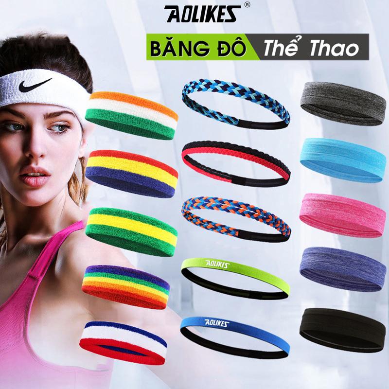 Băng Đô Thể Thao AOLIKES HeadBand Nam Nữ Chính Hãng Thấm Mồ Hôi Pickleball Bóng Rổ Tennis Chạy Bộ Cầu Lông Đạp Xe Tập Gym Bóng Chuyền