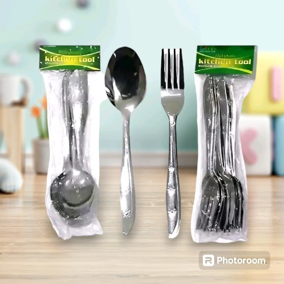 Sendok Lusinan Kitchenware Bunga Makan Stainless Steel Teh Buah