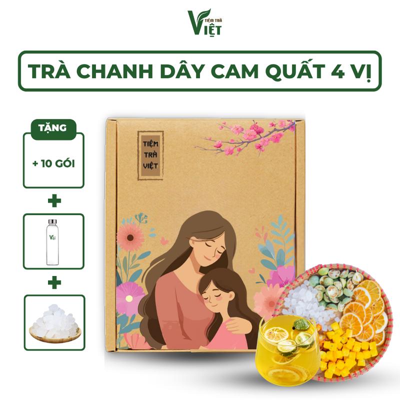 [30 gói tặng 10] Trà Chanh Dây Cam Quất 4 Vị - Detox, đẹp da, thanh nhiệt - Tiệm Trà Việt - Nước Trà Chè Tea