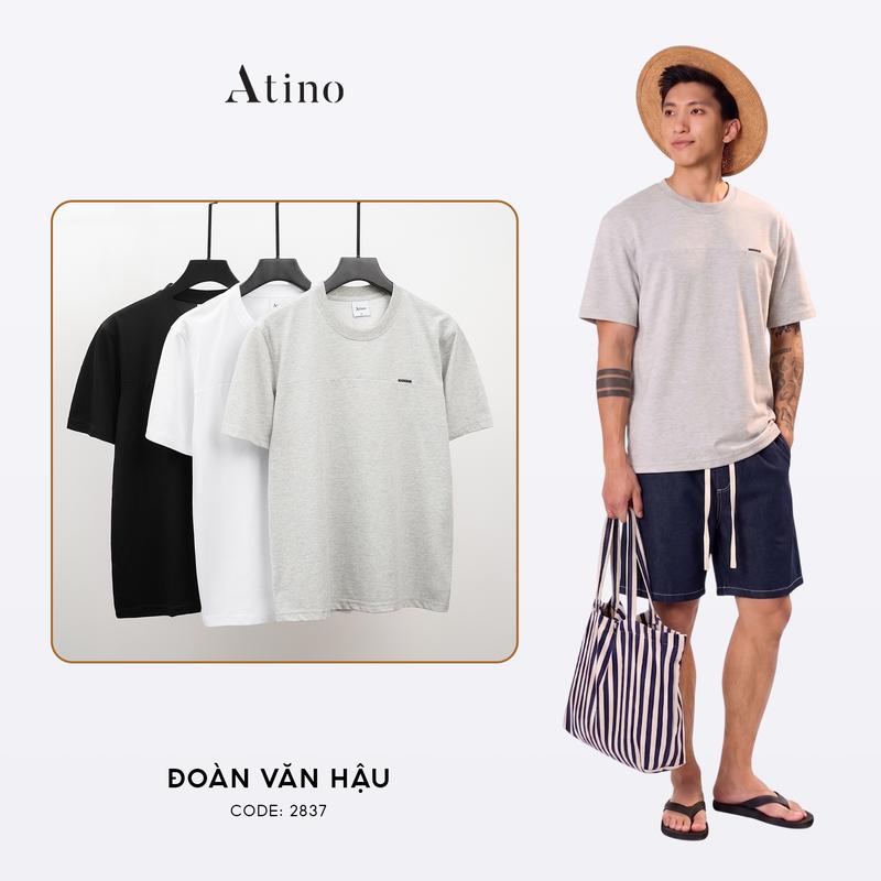Áo Thun ATINO Dáng Regular Đứng Form L.3.2837