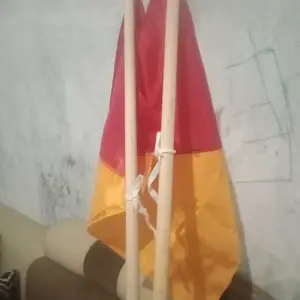 Bendera semaphore 1 pasang [ 2 stik + 2 Bendera semapore] Bendera semapore pramuka
