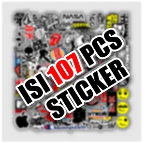 [  MAC ] 107 PCS STICKER RANDOM AESTHETIC ANTI AIR UNTUK LAPTOP CASE TUMBLER KOPER HP HELM