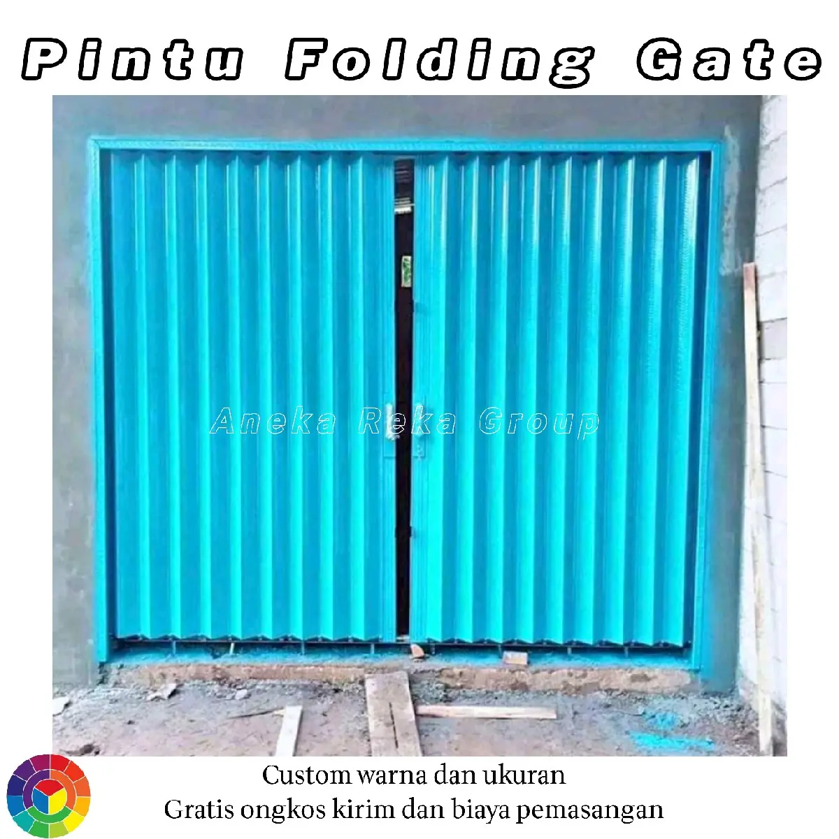 Folding gate rolling door pintu pengaman ruko/kios garasi pintu harmonika custom sesuai ukuran sliding Besi pintu garasi mobil pintu gerbang