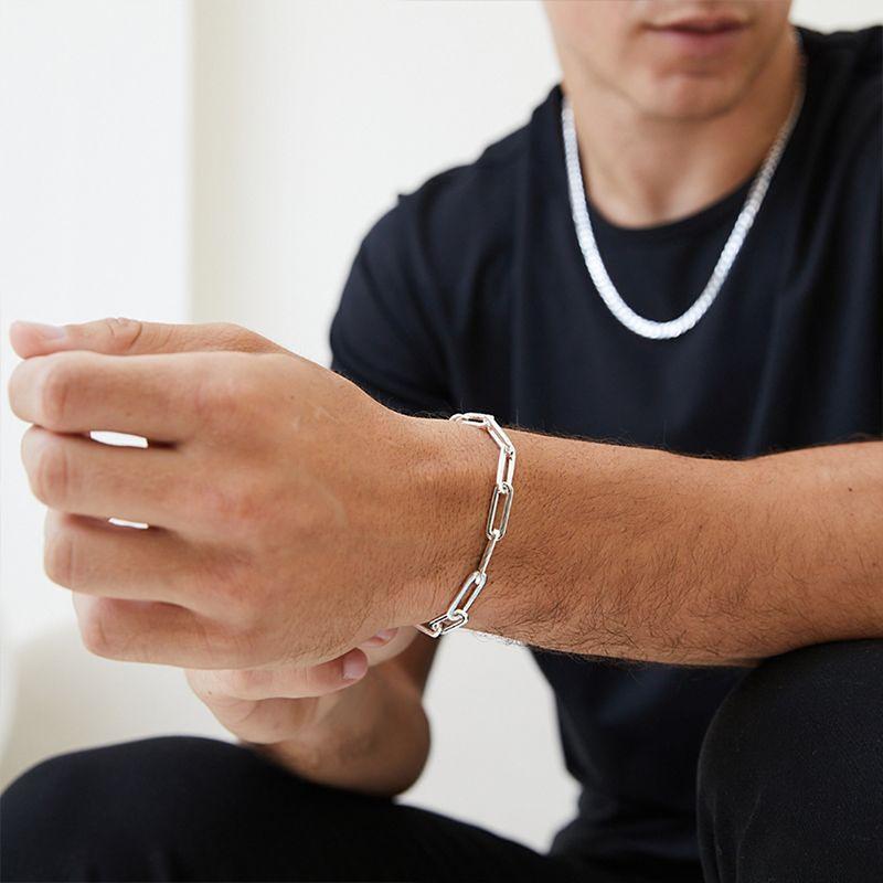 Product Introduction of French Bracelet Stainless Steel Beckham Bracelet Hip Hop Fashion Men Women Titanium Steel Couple Bracelet 7