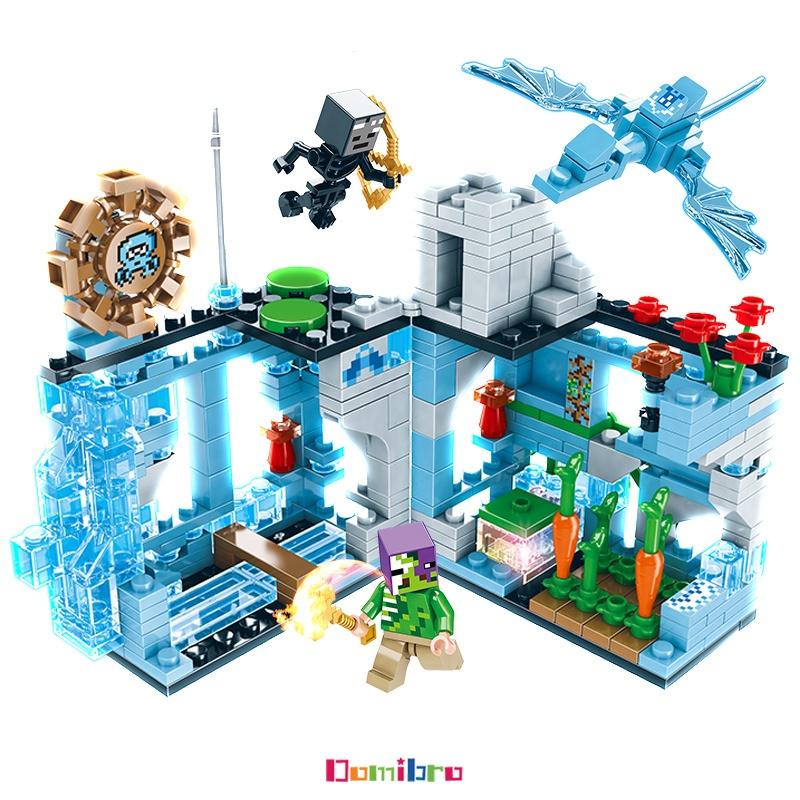 Mainan Seri Minecraft LED Block My World Susun Edukasi Mainan Anak Laki-laki 7/8/9 tahun 8