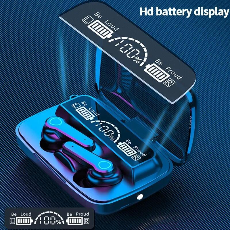 Product Introduction of M19 TWS Bluetooth 5.0 Earphones with Microphone Wireless Connecting Earphone Bass Stereo Noise Cancelling Wireless Earbuds Bluetooth Headset with Mic 28