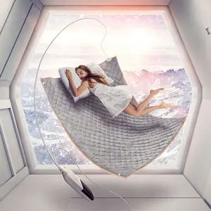 Electric Blanket 220V Heating Flannel Bed Pad Winter Body Warmer