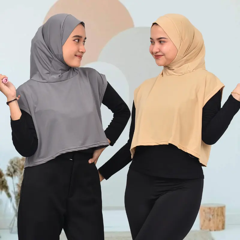 Yrich - Hijab Rompi Sporty Instan Crop Jersey Premium | kerudung Olahraga Wanita | Vest Rompi Sport Muslim 2