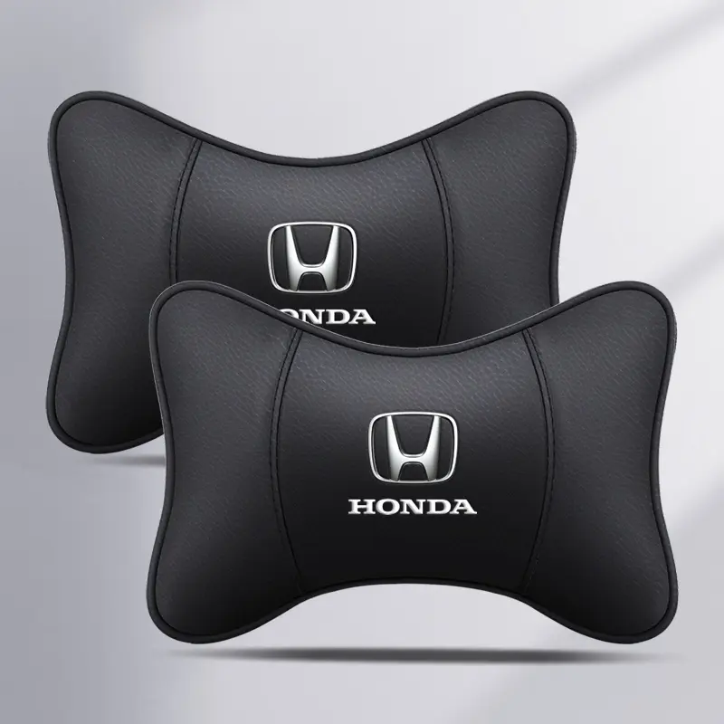 Honda Neck Pillow Car Seat Headrest for City Civic FC FD Jazz BRV CRV HRV Car neck pillow auto interior accessories