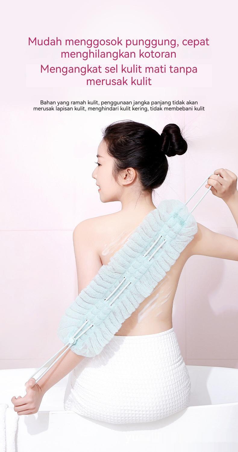 Bola mandi elastis, handuk mandi dua-dalam-satu yang dapat meregangkan punggung, handuk mandi bernilai tinggi untuk menghilangkan lumpur tanpa rasa sakit