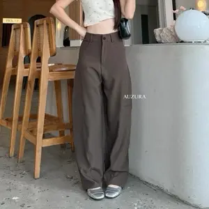 Auzura - Barrel Pants (UNISEX) Celana Panjang Baggy Premium Pinggang Belakang karet Bahan Wollblend