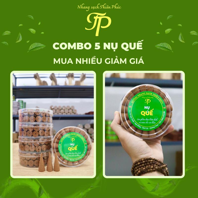  Combo 500g Nụ Quế Vỏ - 5 Hộp - Hương Thơm Nồng Ấm Lan Tỏa Sự Yêu Thương - Nhang sạch Thiên Phúc 