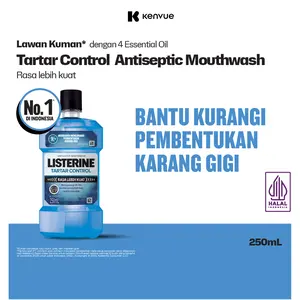 LISTERINE Tartar Antiseptic Mouth Wash 250ml - Obat Kumur Antiseptik