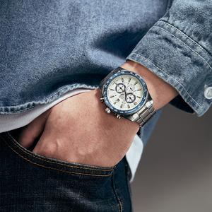 นาฬิกาผู้ชายแบบกลไก ทันสมัย อเนกประสงค์ พร้อมสายสแตนเลสกันน้ำ