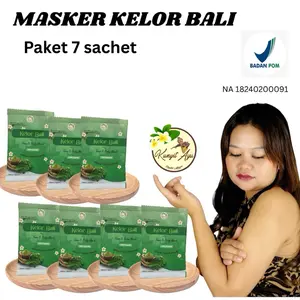 Masker wajah dan badan kelor bali by kunyit ayu 7 sachet flek hitam Mengencangkan Pencerah