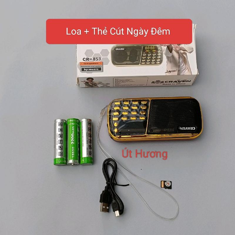 Loa Craven + thẻ file ngày đêm loa 3 bin mở liên tục 12_15h