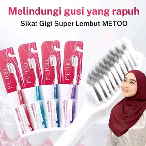 METOO Sikat Gigi Super Lembut Melindungi Gusi yang Rapuh MeToo Soft Toothbrushes Sikat Gigi berbulu lembut